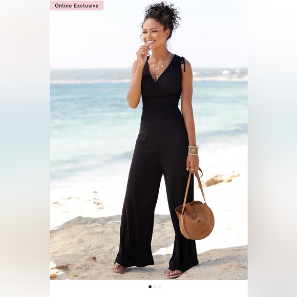 Lascana Pants - Lascana Sleeveless V-Neck Pantsuit, XL size 40width 
Dress up or go casual!